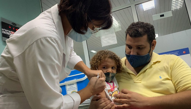 दो साल के बच्चों को कोरोना वैक्सीन देने वाला दुनिया का पहला देश बना क्यूबा 