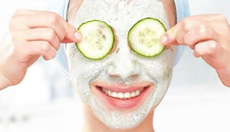cucumber fcae mask,cucumber fcae mask for skin,cucumber fcae mask for face,aging problem,tighten skin,skin hydrated,sunburned skin,beauty,simple beauty tips,beauty mask