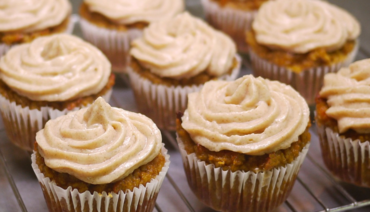 Recipe- Pumpkin Cupcakes With Cream Frosting
