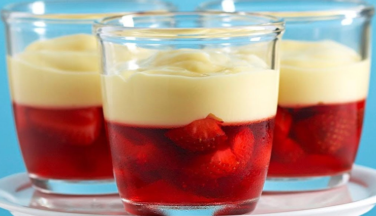 Recipe- Easy To Make Custard and Jelly Parfait
