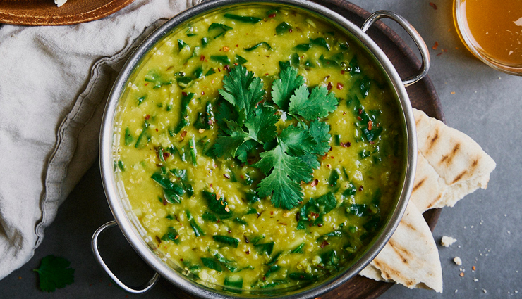spicy and super healthy dal palak,food,easy recipe