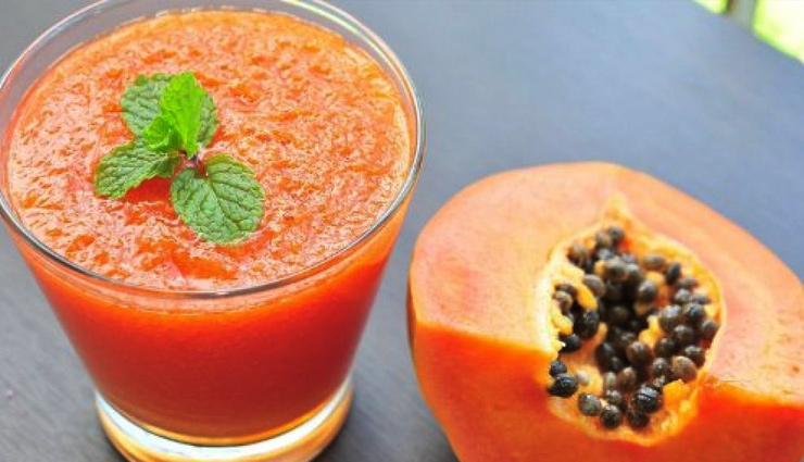 dahi papita smoothie,dahi papita smoothie recipe,recipe in hindi,smoothie recipe