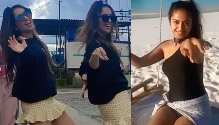 ब्लैक टॉप और क्रीम कलर की शॉर्ट स्कर्ट में पूरे स्वैग के साथ चिंकी-मिंकी ने किया गजब का डांस, अविका गोर ने स्विमसूट में शेयर किया वीडियो