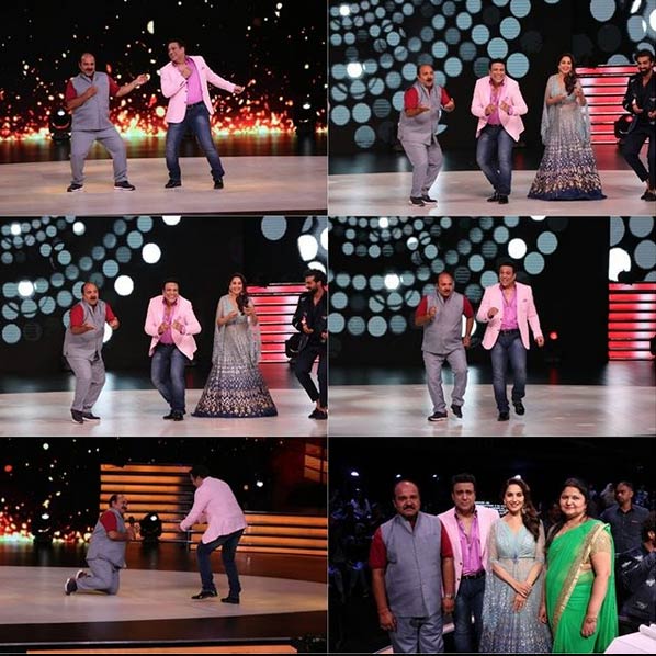 dancing uncle,sanjeev srivastav,govinda,madhuri dixit