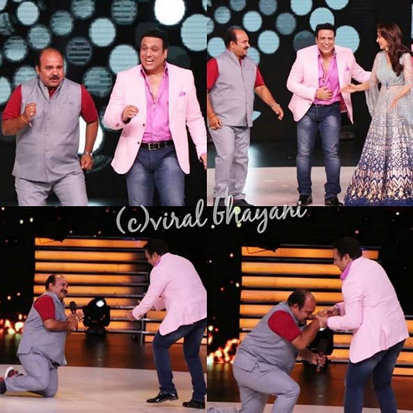 dancing uncle,sanjeev srivastav,govinda,madhuri dixit