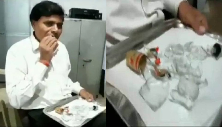 45 साल पहले इस शख्स को लगी ये आदत, पेट भरने के लिए खाने लगा कांच और बल्ब