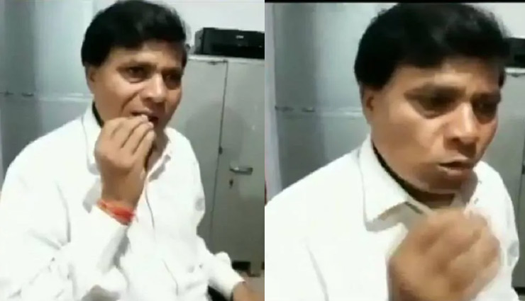 man eats glass,madhya pradesh,eat bottles and bulbs,eat glas from age of 14,dindori. dayaram sahu,weird news in hindi