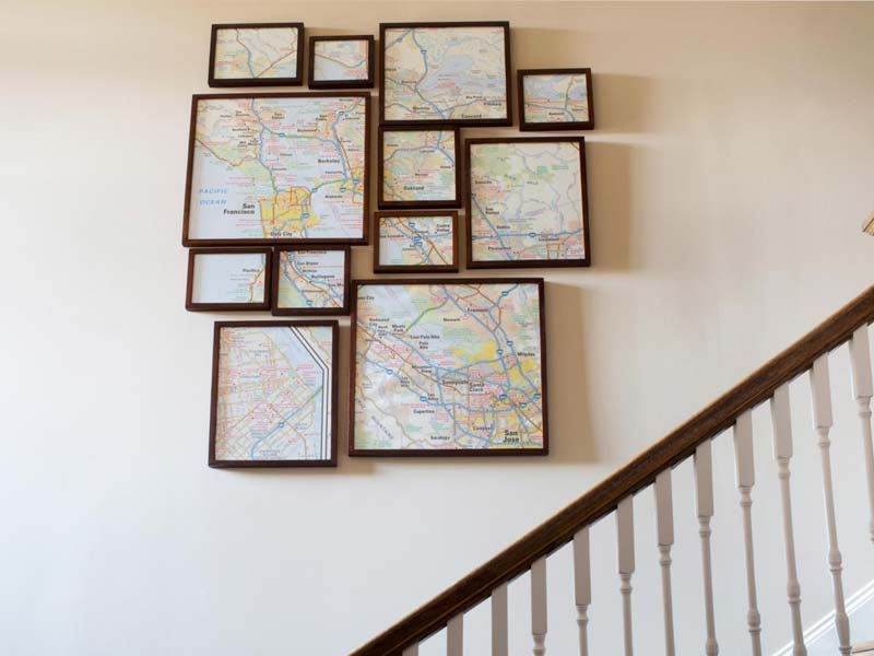 household tips,decoration tips,map,decorate home with map