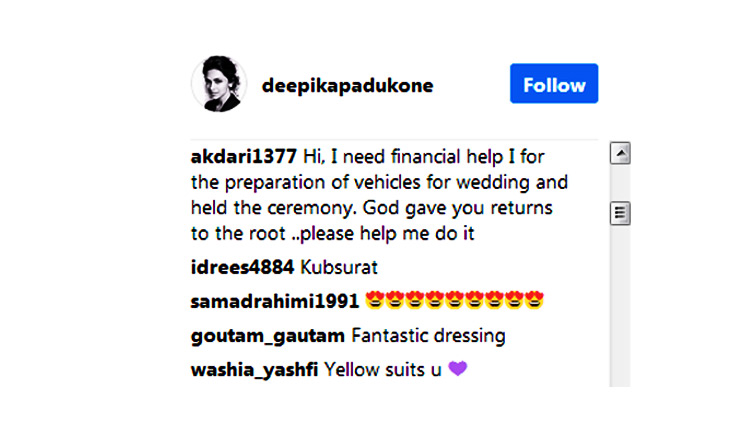 deepika padukone,priyanka chopra,alia bhatt,sonam kapoor,arjun kapoor,sonakshi sinha,sanjay kapoor,7 weird comments posted on celebrity pics,weird comments on celeb pics,funny comments on celeb pics