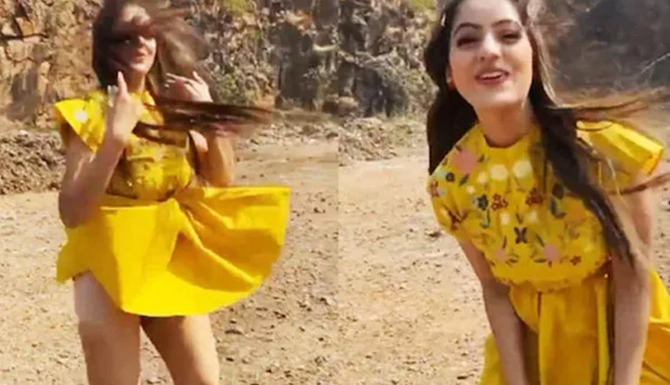 सरेआम Oops Moment का शिकार हुई अभिनेत्री, हवा की वजह से उड़ गई दीपिका सिंह की फ्रॉक; VIDEO