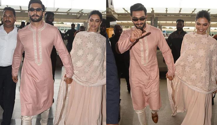 बेंगलूरु एयरपोर्ट पर नजर आए दीपिका और रणवीर, मुंबई के लिए हुए रवाना