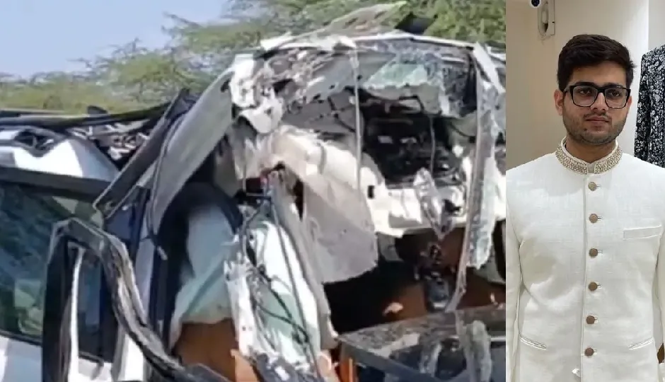 तेज रफ्तार का कहर, करोड़ों की Defender कार हादसे में तबाह, 24 साल के युवक की मौत