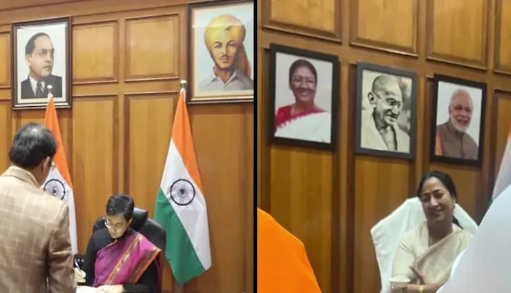 दिल्ली के मुख्यमंत्री कार्यालय से अंबेडकर की तस्वीर हटाने पर आप और भाजपा में टकराव