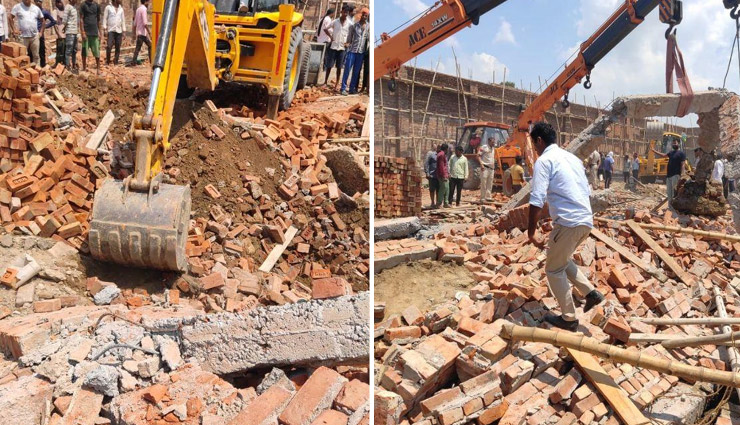 दिल्ली के अलीपुर में बड़ा हादसा, निर्माणाधीन गोदाम की दीवार गिरी, 5 मजदूरों की मौत, 25 घायल