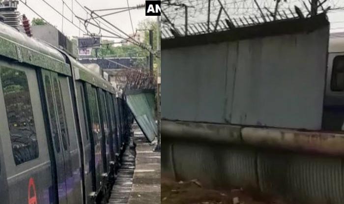 दिल्लीः लाजपतनगर मेट्रो स्टेशन के पास गिरी दीवार, वायलट लाइन सेवा बाधित