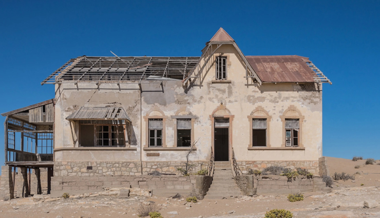 deserted places in the world,the town of kolmanskop,namibia,the valley of mills,sorrento,italy,the fishing village of houtouwan,china,carbide willson ruins,quebec,canada,the ghost village of kayakoy,turkey,chernobyl exclusion zone,ukraine