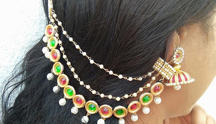 ये ट्रैंडी इयरचेन देगी आपको त्यौंहार पर आकर्षक लुक, श्रृंगार में लाएगी निखार fashion tips,ear chain ideas,trendy ear chain,attractive look by ear chain,attractive look at the festival