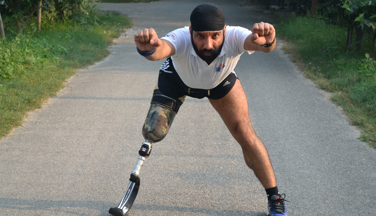 Amputated Kargil hero Devender Pal Singh runs last victory lap