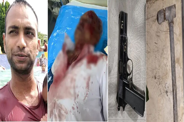 दामाद ने ससुर पर किया जानलेवा हमला, हालत गंभीर, मिला सरकारी रिवाल्वर