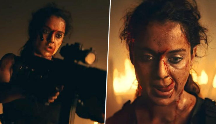 'धाकड़' Teaser : हाथों में गन लिए ताबड़तोड़ गोलियां बरसाती दिखीं कंगना रनौत