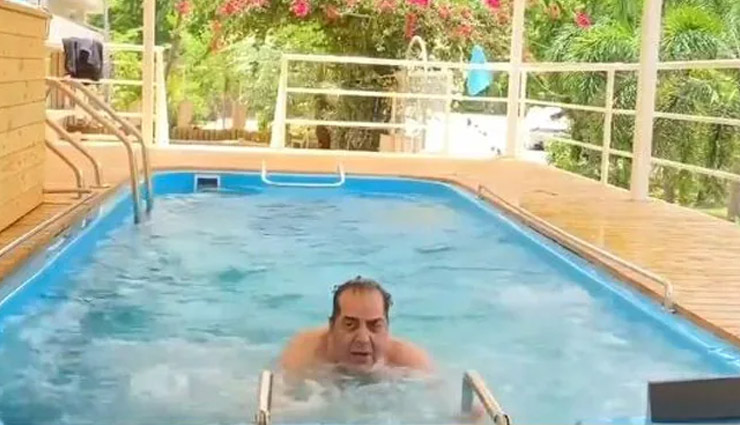 धर्मेंद्र को यूं ही नहीं कहते 'ही-मैन', एक्टर ने 85 की उम्र में Pool में किया वॉटर एरोबिक्स, देखे वीडियो