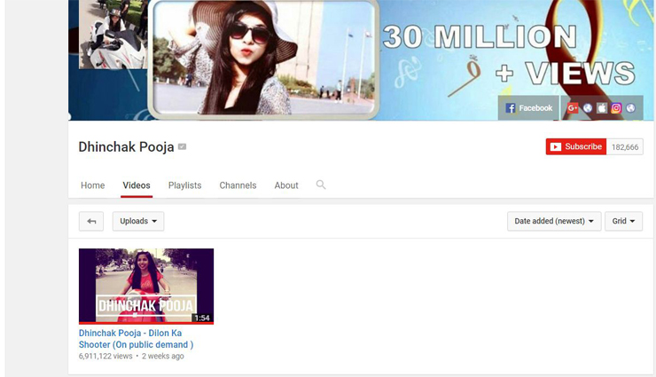 dhinchak pooja videos are no longer available,dhinchak pooja,dhinchak pooja youtube videos