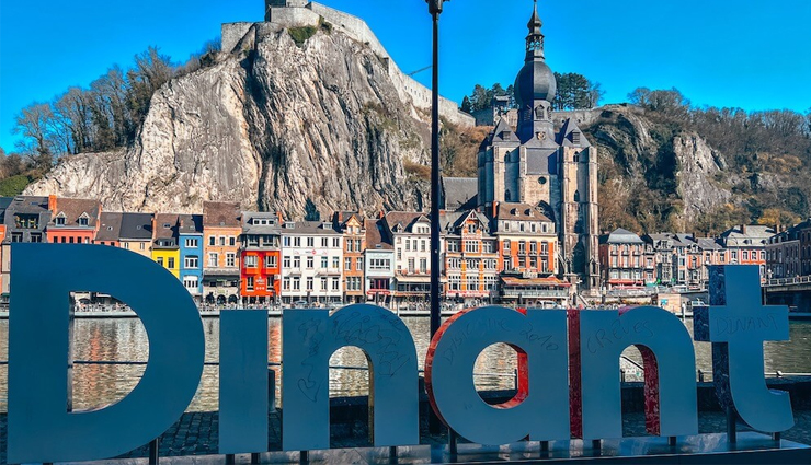 dinant,belgium,places to visit in dinant,tourist attraction in dinant,la citadelle de dinant,collegiale notre-dame de dinant,dinant sign,museum abbey brewery,maison adolphe sax