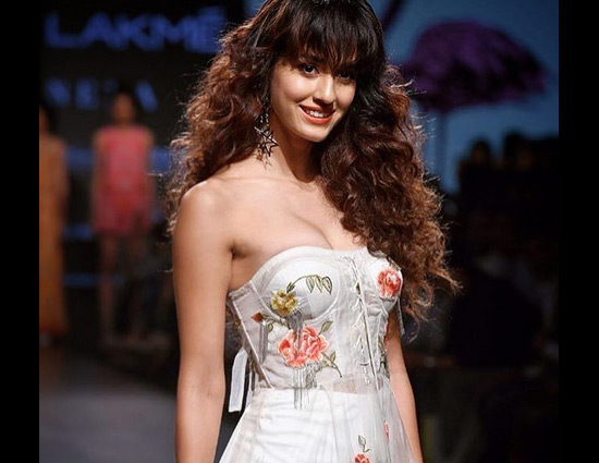 Disha Patani Sizzles in Flower Print Transparent Dress