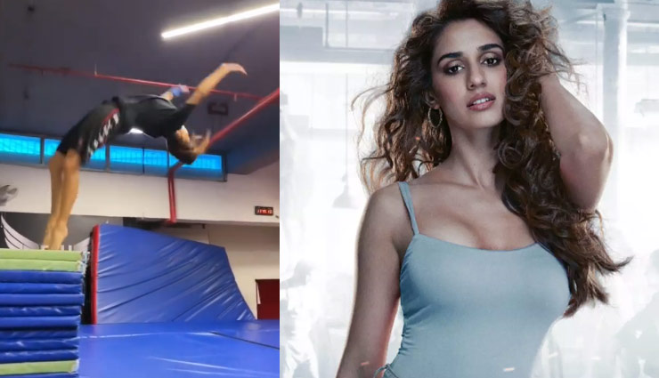 दिशा पटानी की परफेक्ट 'backflip' देख हर कोई हुआ हैरान, वीडियो ने मचाई धूम