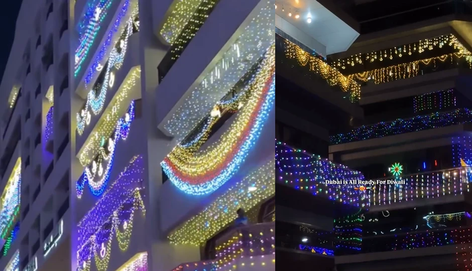 दीपावाली पर रोशनी से नहाया पूरा दुबई, वीडियो ने यूजर्स को किया हैरान