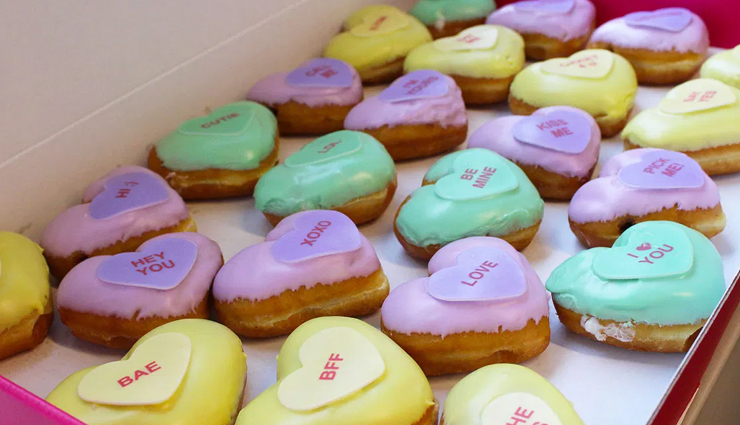Valentines Day Recipe- Sweet Heart Custard Doughnuts