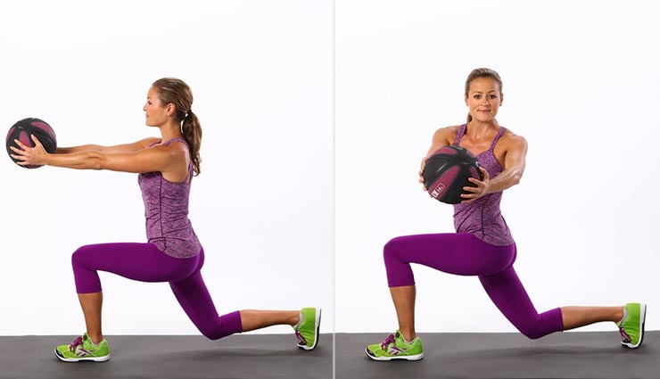 workout for 15 min to forget skin aging,Health tips,reclining leg circles,front plank low twist,butterfly,reverse tabletop with knee pull,double lunge twist