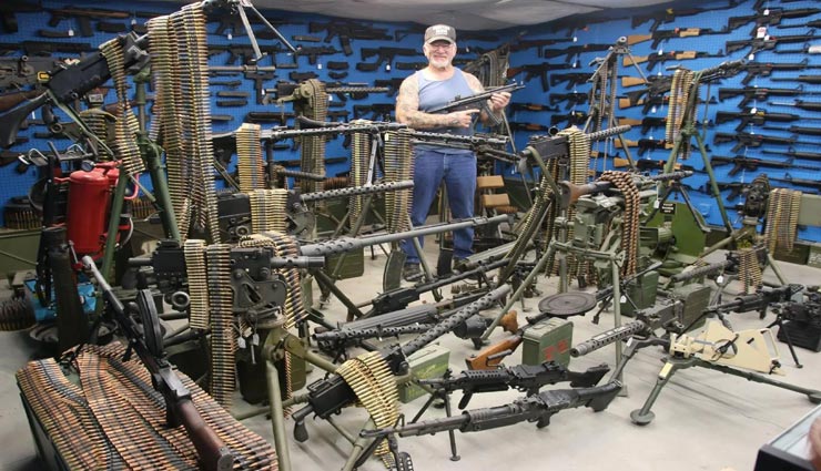 mel bernstein,dragon man,the most armed man in america,weird person