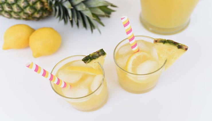 pineapple lemonade drink recipe,recipe,recipe in hindi,special recipe,lockdown,coronavirus