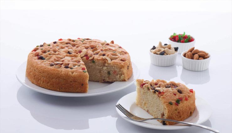 इस तरह आसानी से बनाए एगलेस ड्राई फ्रूट केक #Recipe