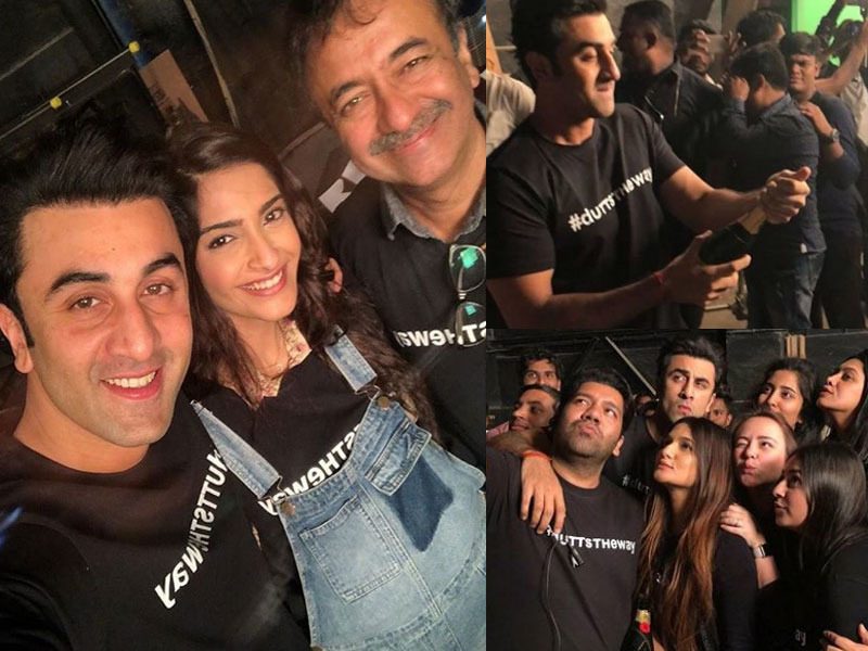 sanjay dutt biopic,wrap of dut biopic,ranbir kapoor,sonam kapoor,manisha koirala,rajkumar hirani,tabu,anushka sharma,vicky kaushal,karishma tanna,entertainment news
