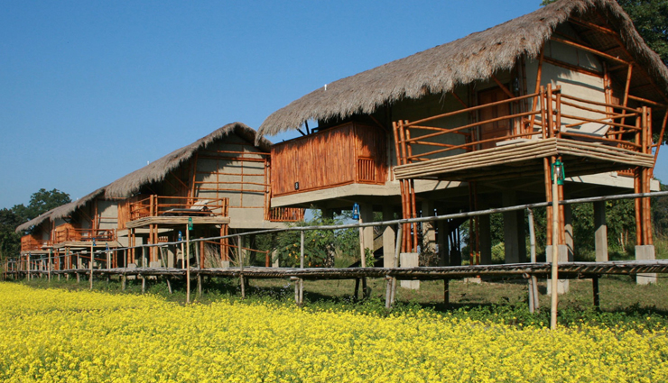 eco luxury resorts,eco luxury resorts in india,india,diphlu river lodge,kaziranga,assam,coconut lagoon,kerala,evolve back kabini,karnataka,the sarai at toria,panna,madhya pradesh,khem villas,rajasthan