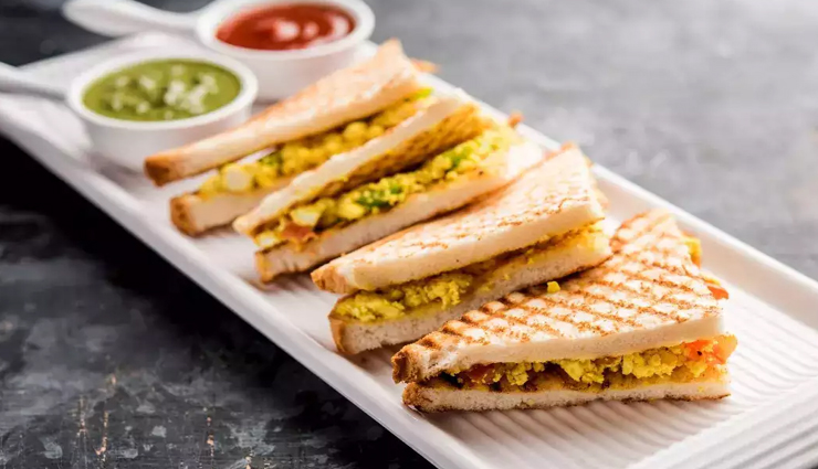 egg bhurji sandwich recipe,recipe,recipe in hindi,special recipe