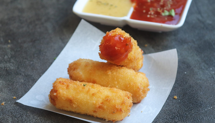 Recipe- Eggless Mozzarella Sticks