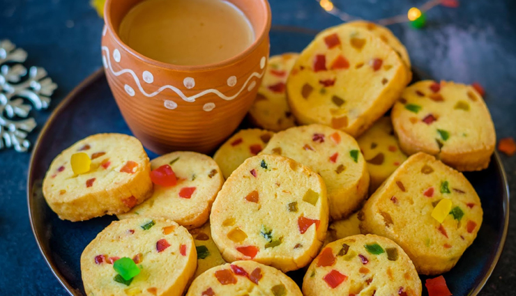Recipe - Amazing Tea Time Snacks are Eggless Tutti Frutti Cookies