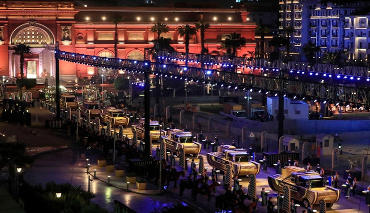 मिस्र : 21 बंदूकों की सलामी के साथ सड़कों पर निकली ममी की भव्य परेड, राष्ट्रपति रहे मौजूद