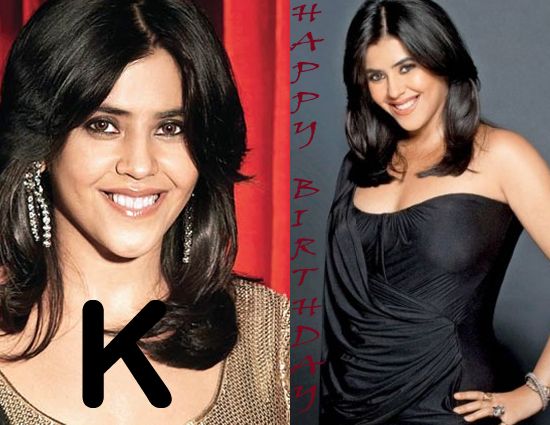 हैप्पी बर्थडे टेलीविजन की "K" क्वीन -एकता कपूर 