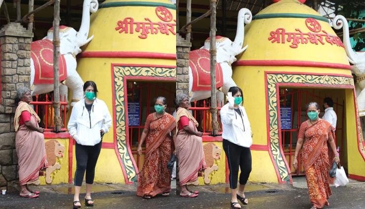दर्शन करने जुहू में मुक्तेश्वर मंदिर पहुंचीं टीवी क्वीन एकता कपूर, तस्वीरे वायरल