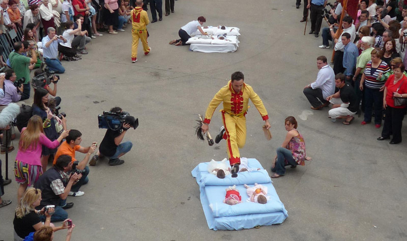 insane festivals in the world,crazy festivals celebrated,festivals around the world,el colacho,goat tossing festival,bolas de fuego,the redneck games,frozen dead guy days