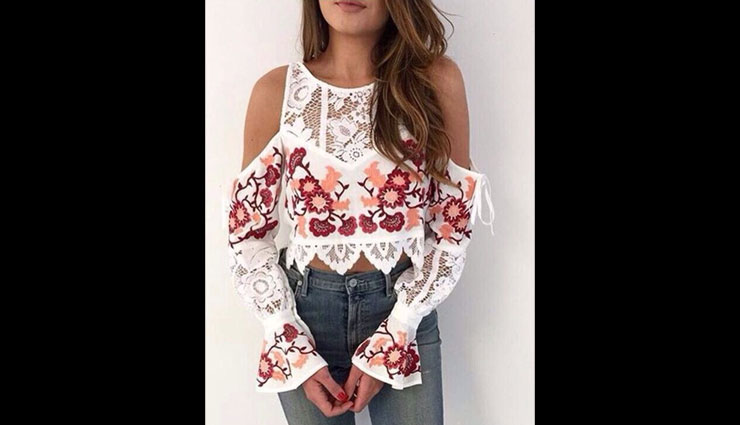embroidery tops,fashion tips,latest fashion trends,sheer embroidered top,long party embroidered top,embroidered shirt,embroidered off-shoulder top,crop embroidered top