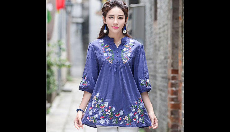 embroidery tops,fashion tips,latest fashion trends,sheer embroidered top,long party embroidered top,embroidered shirt,embroidered off-shoulder top,crop embroidered top