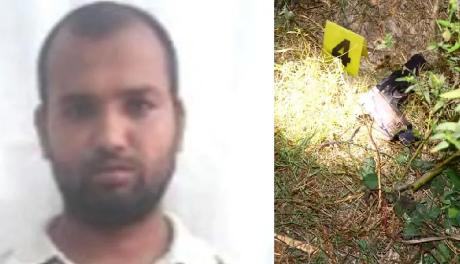 हापुड़ में पुलिस मुठभेड़ में ढेर हुआ 50 हजार का इनामी बदमाश, अवैध हथियार और कार बरामद