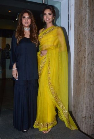 bollywood,esha gupta,neha gupta,clothing collection,yellow saree,viral photo