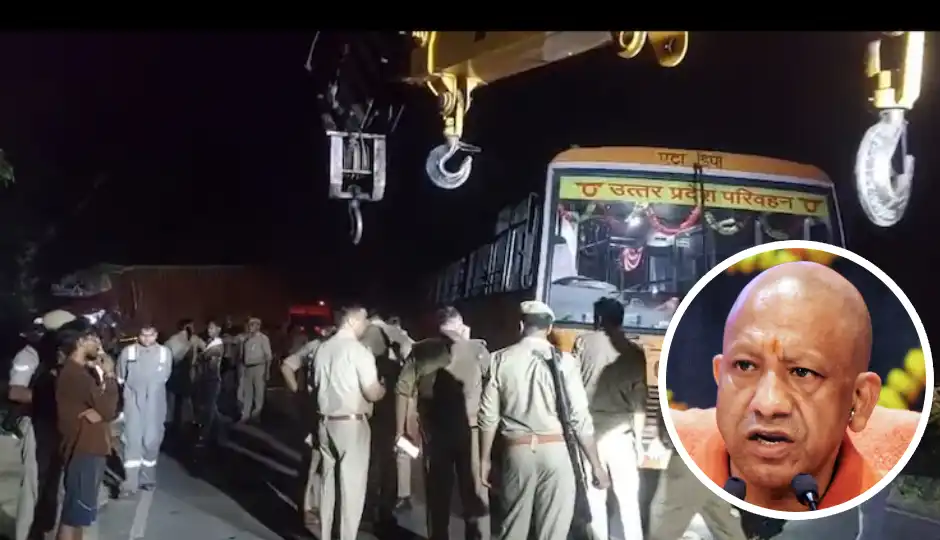 एटा में भीषण सड़क हादसा: खराब रोडवेज बस के पास खड़े यात्रियों को ट्रक ने कुचला, 5 की मौत; CM योगी ने दिए सख्त निर्देश