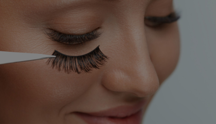 tips to use false eye lashes,beauty tips,beauty hacks